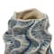 Hello Honey® Bloomingville 7.5" Blue & Ivory Organically Shaped Stoneware Vase